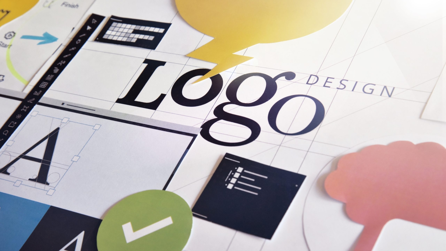 Logo design concept for graphic designers and design agencies se